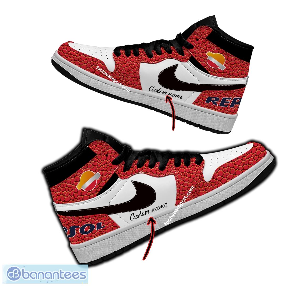 repsol air jordan hightop shoes personalized crocodile skin pattern for big fans image Repsol Air Jordan Hightop Shoes Personalized Crocodile Skin Pattern For Big Fans - Repsol Air Jordan Hightop Shoes Personalized Design 1