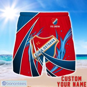 FC Banik Ostrava Personalized Name 3D Beach Short Summer Gift Ideas Product Photo 1
