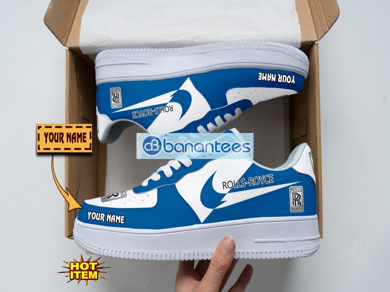 rolls royce air force shoes custom name gift for fans af1 sneakers image Rolls Royce Air Force Shoes Custom Name Gift For Fans AF1 Sneakers Product Photo 1
