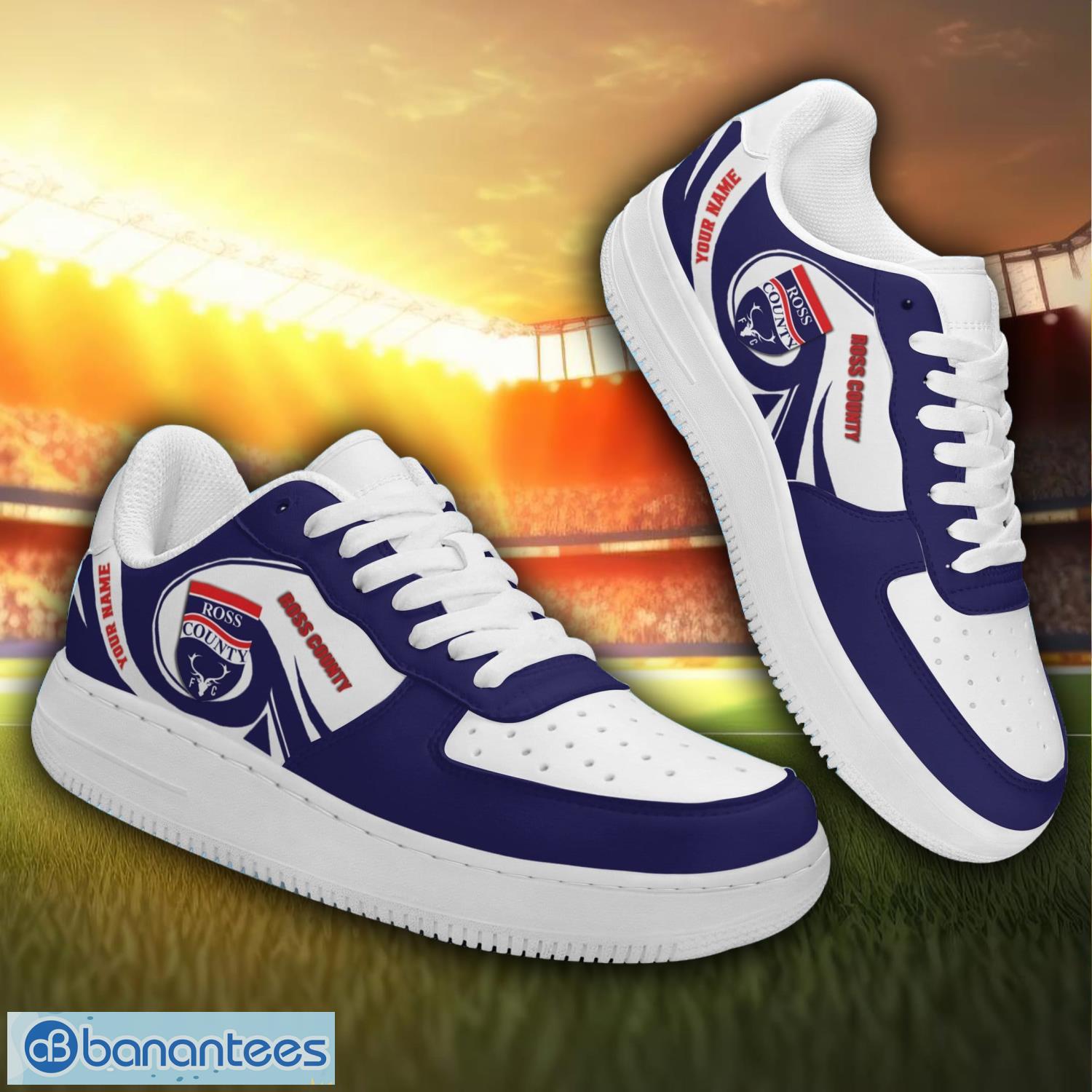 ross county sp new air force sneakers personalized name gift ideas for fans image Ross County SP New Air Force Sneakers Personalized Name Gift Ideas For Fans Product Photo 1