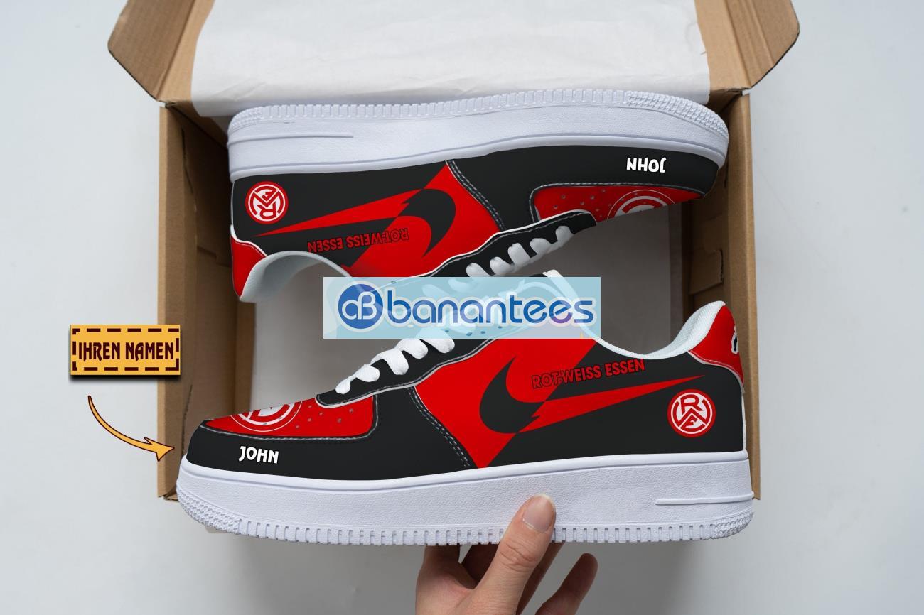 rot weiss essen ev air force shoes custom name gift for fans af1 sneakers image Rot-Weiss Essen e.V Air Force Shoes Custom Name Gift For Fans AF1 Sneakers Product Photo 1