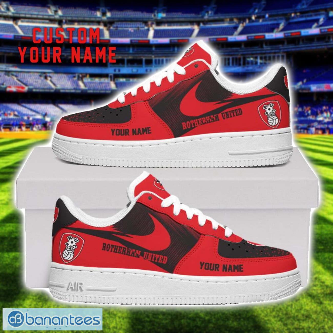 rotherham united air force shoes sneakers for men women gift custom name image Rotherham United Air Force Shoes Sneakers For Men Women Gift Custom Name Product Photo 1