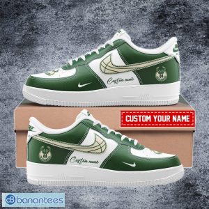 Milwaukee Bucks NBA New Design AF1 Sneakers For Fans Air Force Sneaker Custom Name - Milwaukee Bucks NBA New Design Personalized AF1 Sneakers For Fans_ 1