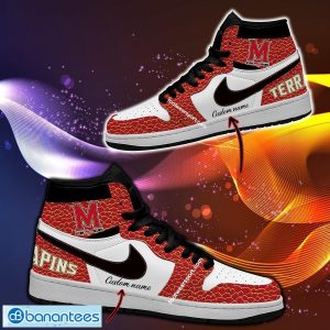 Personalized NCAA Maryland Terrapins Air Jordan 1 Hightop Shoes Glass For Men Women - Personalized NCAA Maryland Terrapins Air Jordan 1 Sneakers Glass Hightop Shoes Photo 1