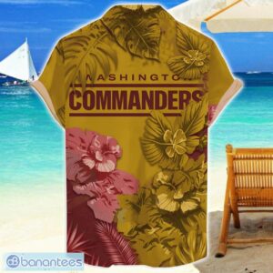 Washington Commanders Skull Flower Hawaiian Shirt NFL Halloween Gift For Sports Fans Product Photo 2