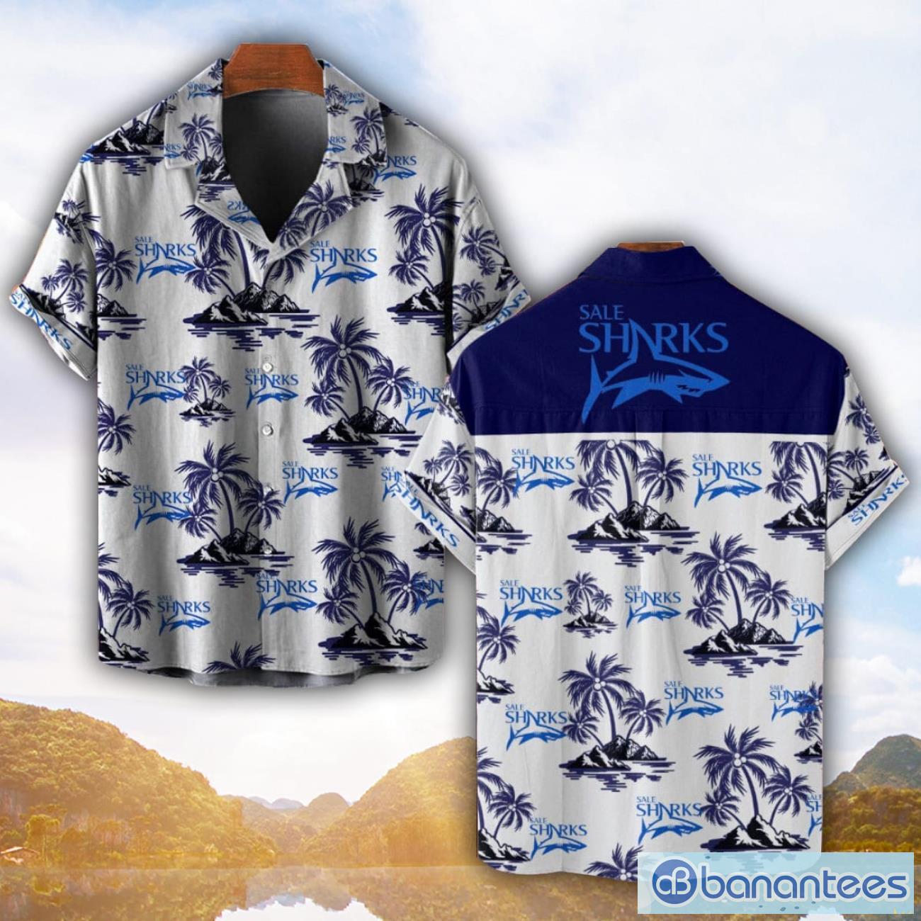 sale sharks 3d hawaiian shirt and shorts for fans aloha beach shirt image Sale Sharks 3D Hawaiian Shirt And Shorts For Fans Aloha Beach Shirt Product Photo 1