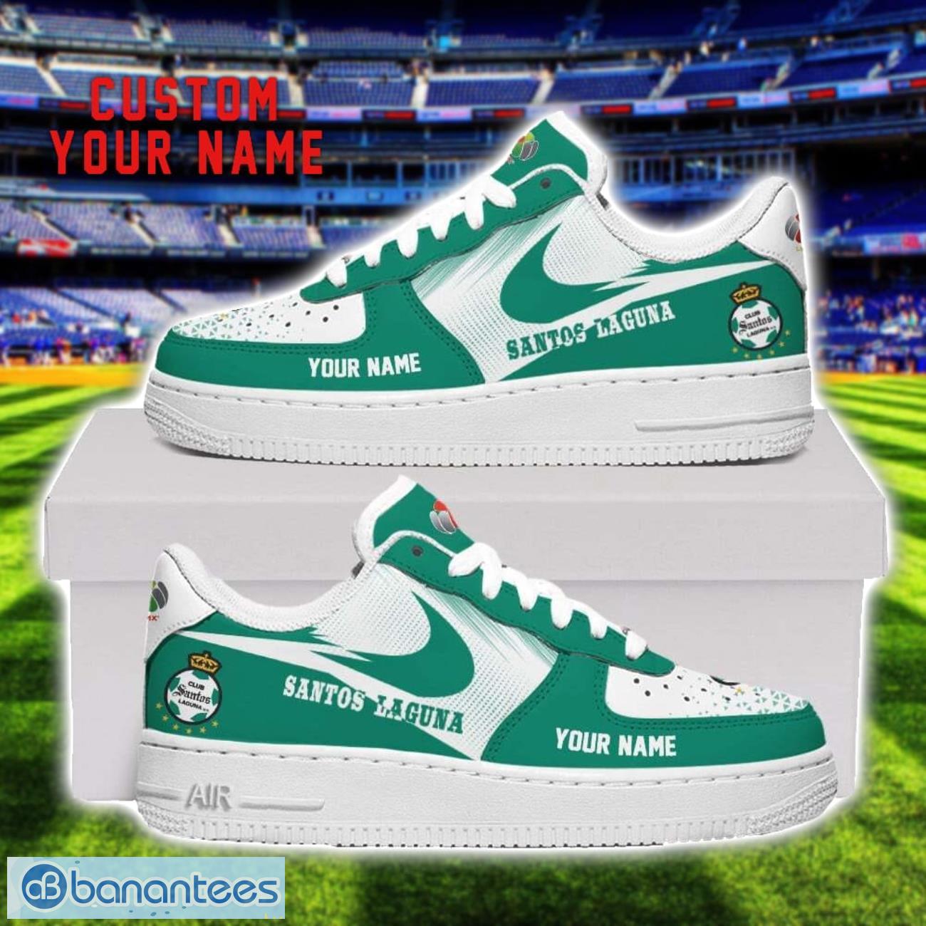 santos laguna air force shoes sneakers for men women gift custom name image Santos Laguna Air Force Shoes Sneakers For Men Women Gift Custom Name Product Photo 1
