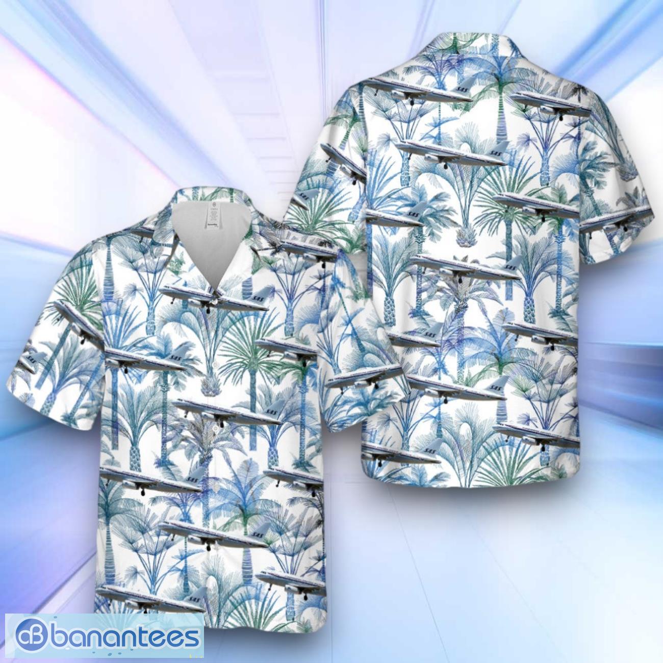 scandinavian airlines hawaiian shirt gift for men women image Scandinavian Airlines Hawaiian Shirt Gift For Men Women Product Photo 1