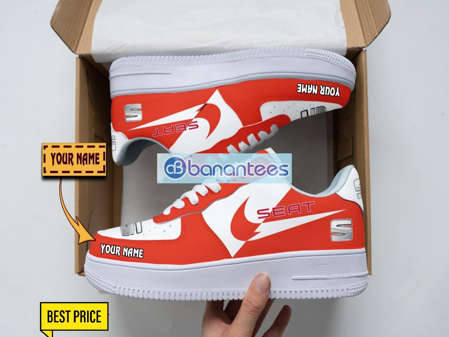 seat air force shoes custom name gift for fans af1 sneakers image Seat Air Force Shoes Custom Name Gift For Fans AF1 Sneakers Product Photo 1