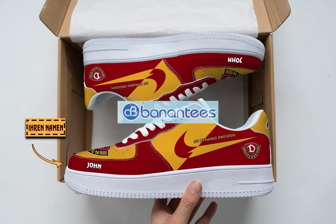 sg dynamo dresden air force shoes custom name gift for fans af1 sneakers image SG Dynamo Dresden Air Force Shoes Custom Name Gift For Fans AF1 Sneakers Product Photo 1