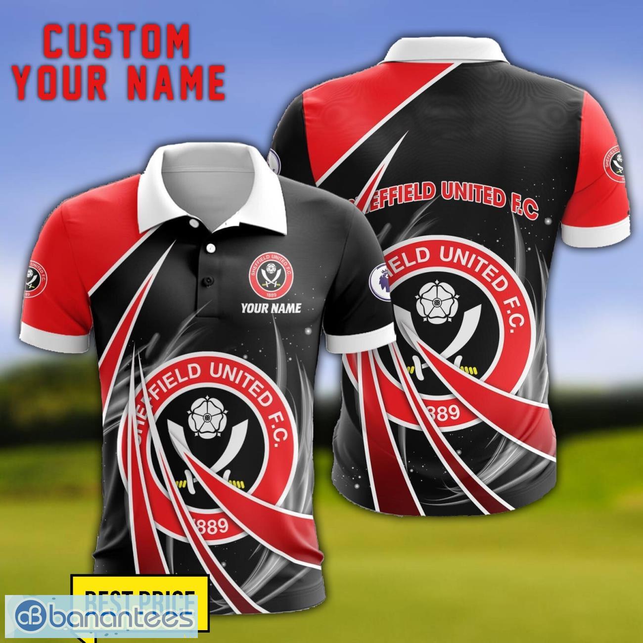 sheffield united fc personalized name 3d polo shirt gift for sport golf lover image Sheffield United F.C Personalized Name 3D Polo Shirt Gift For Sport Golf Lover Product Photo 1