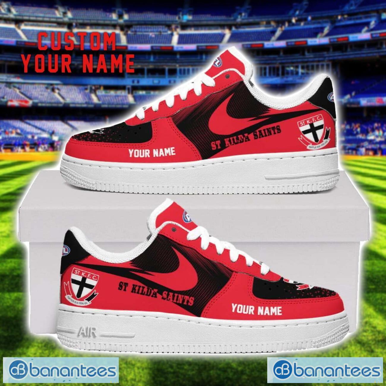 st kilda saints air force shoes sneakers for men women gift custom name image St Kilda Saints Air Force Shoes Sneakers For Men Women Gift Custom Name Product Photo 1