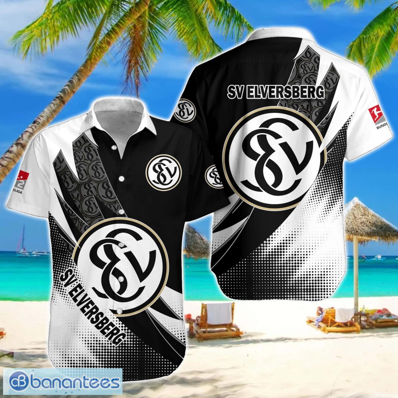 sv 07 elversberg team logo 3d hawaiian shirt for fans image SV 07 Elversberg Team Logo 3D Hawaiian Shirt For Fans Product Photo 1