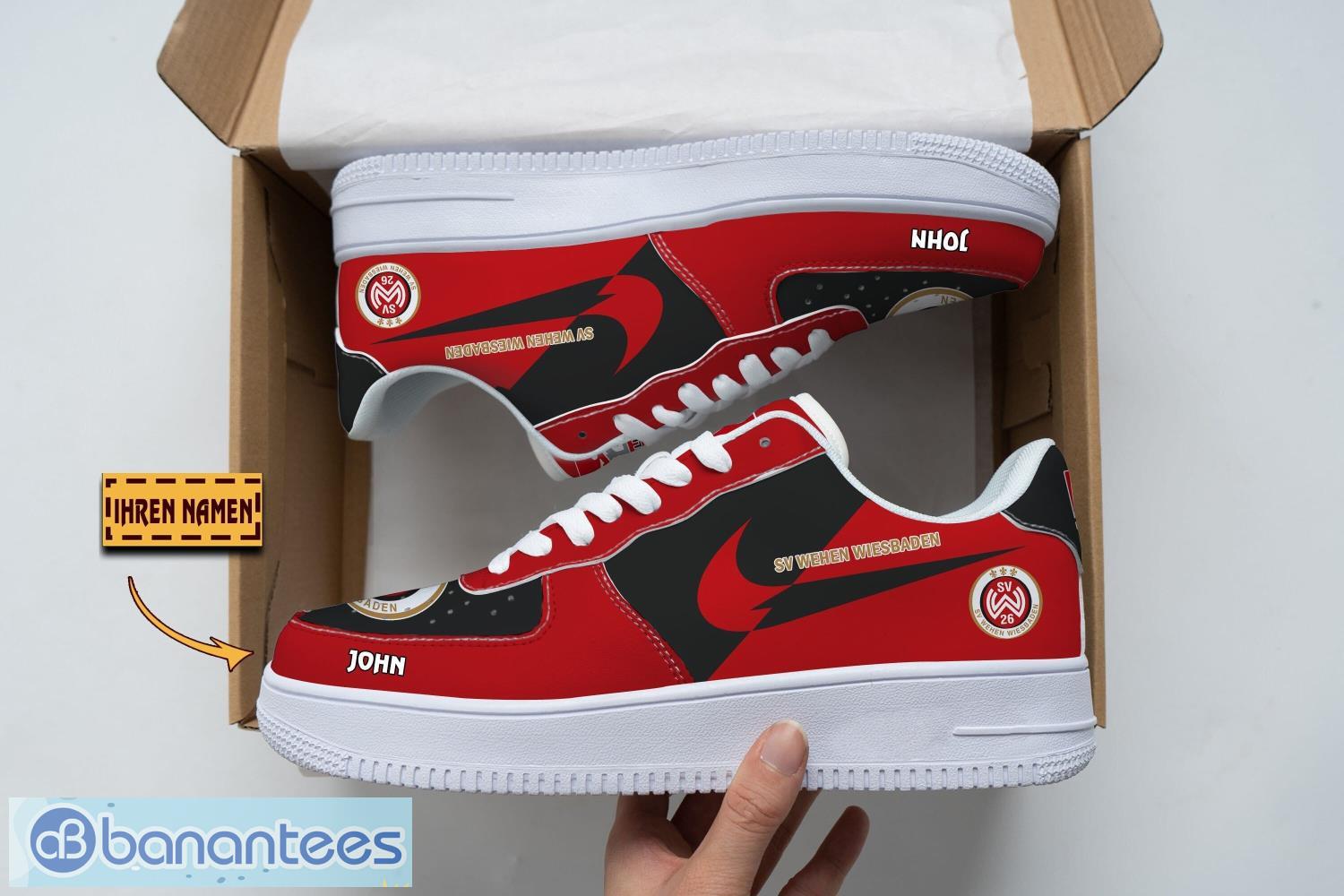 sv wehen wiesbaden air force shoes custom name gift for fans af1 sneakers image SV Wehen Wiesbaden Air Force Shoes Custom Name Gift For Fans AF1 Sneakers Product Photo 1