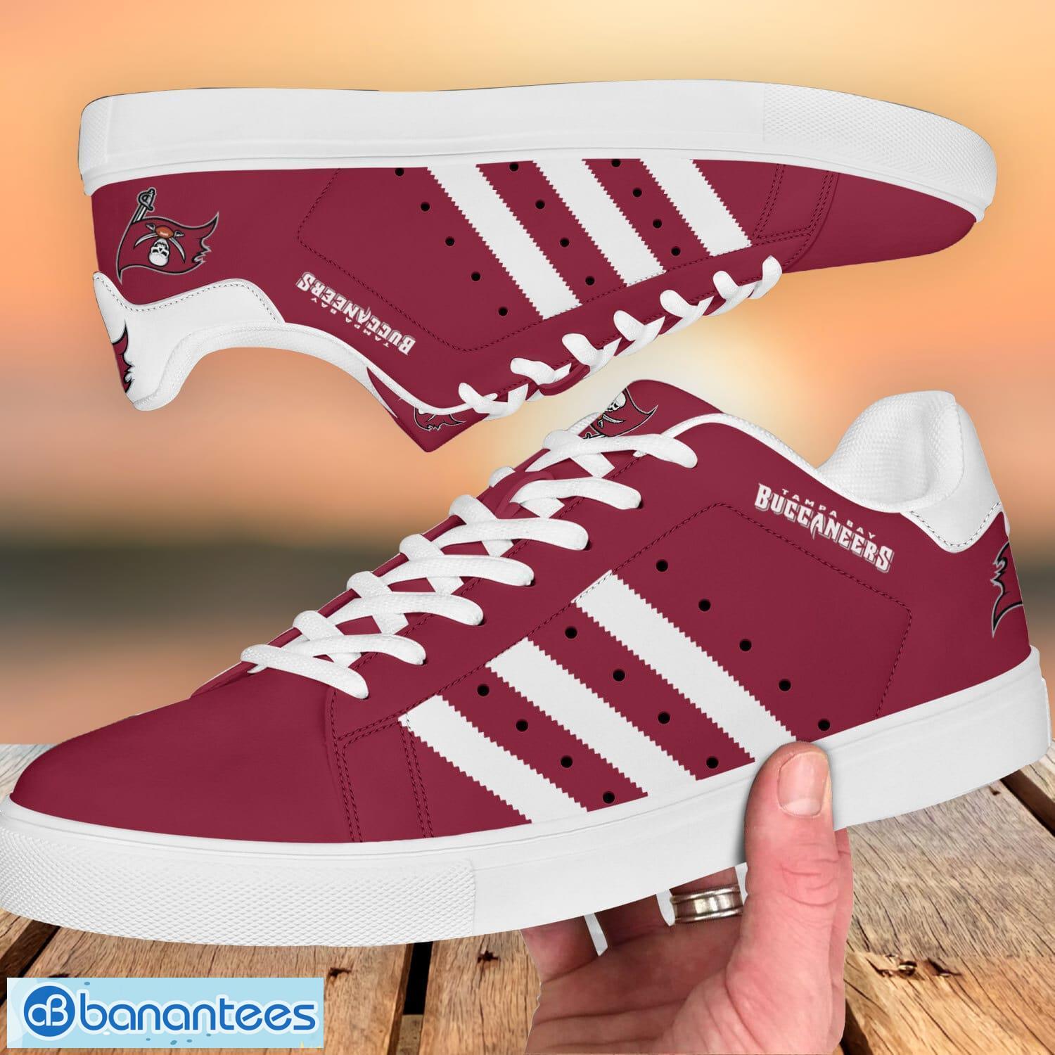 tampa bay buccaneers low top skate shoes stan smith shoes 1 image Tampa Bay Buccaneers Low Top Skate Shoes Stan Smith Shoes Product Photo 2