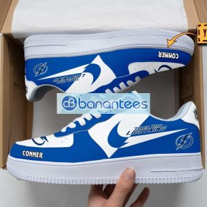 Tampa Bay Lightning Air Force Shoes Custom Name Gift For Fans AF1 Sneakers Product Photo 1