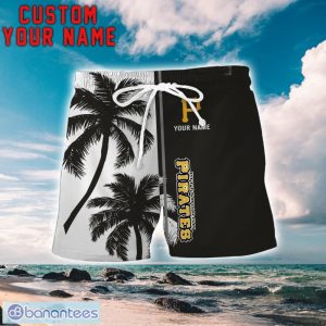 Pittsburgh Pirates Coconut Pattern Hawaiian Shirt And Shorts Personalized Name Unique Gift For Summer Product Photo 2