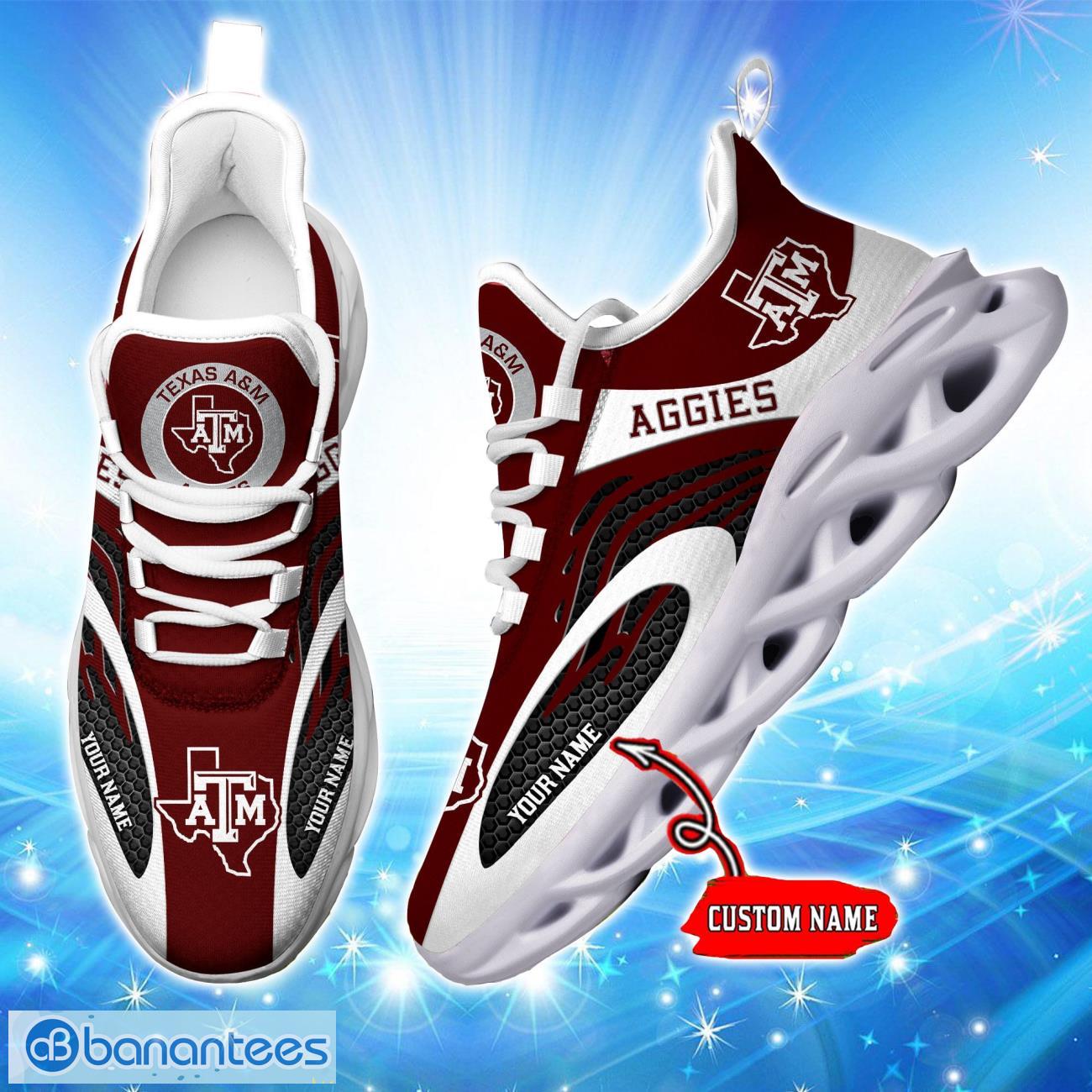 texas am aggies max soul shoes trending design for men women running sneakers gift 2 image Texas A_M Aggies Max Soul Shoes Trending Design For Men Women Running Sneakers Gift Product Photo 3
