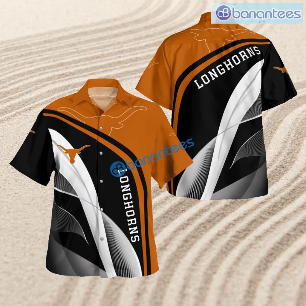 texas longhorns primary logo 3d print button down hawaiian shirt gift beach image Texas Longhorns Primary Logo 3D Print Button Down Hawaiian Shirt Gift Beach Product Photo 1