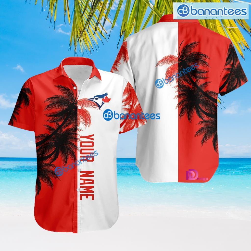 Toronto Blue Jays MLB Baseball Team Pattern Coconuts Tree Tropical Hawaiian Shirt Hot Gift For Fans Product Photo 1