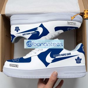 Toronto Maple Leafs Air Force Shoes Custom Name Gift For Fans AF1 Sneakers Product Photo 1