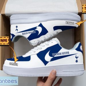 Tottenham Hotspur F.C Air Force Shoes Custom Name Gift For Fans AF1 Sneakers Product Photo 1
