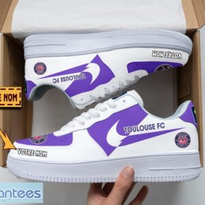 Toulouse Football Club Air Force Shoes Custom Name Gift For Fans AF1 Sneakers Product Photo 1