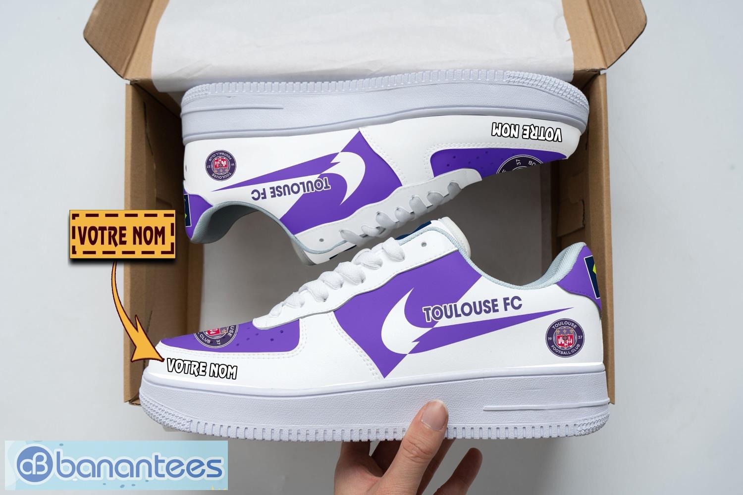 toulouse football club air force shoes custom name gift for fans af1 sneakers image Toulouse Football Club Air Force Shoes Custom Name Gift For Fans AF1 Sneakers Product Photo 1
