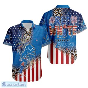 Detroit Lions NFL Hawaiian Shirt 4th Of July Independence Day Ideal Gift For Men And Women Product Photo 1