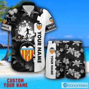 Valencia Tropical Combo Hawaiian Shirt And Shorts Personalized Name For Fans Product Photo 1