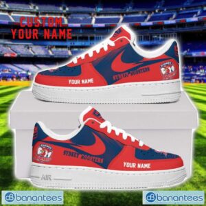 Sydney Roosters Air Force Shoes Sneakers For Men Women Gift Custom Name Product Photo 1