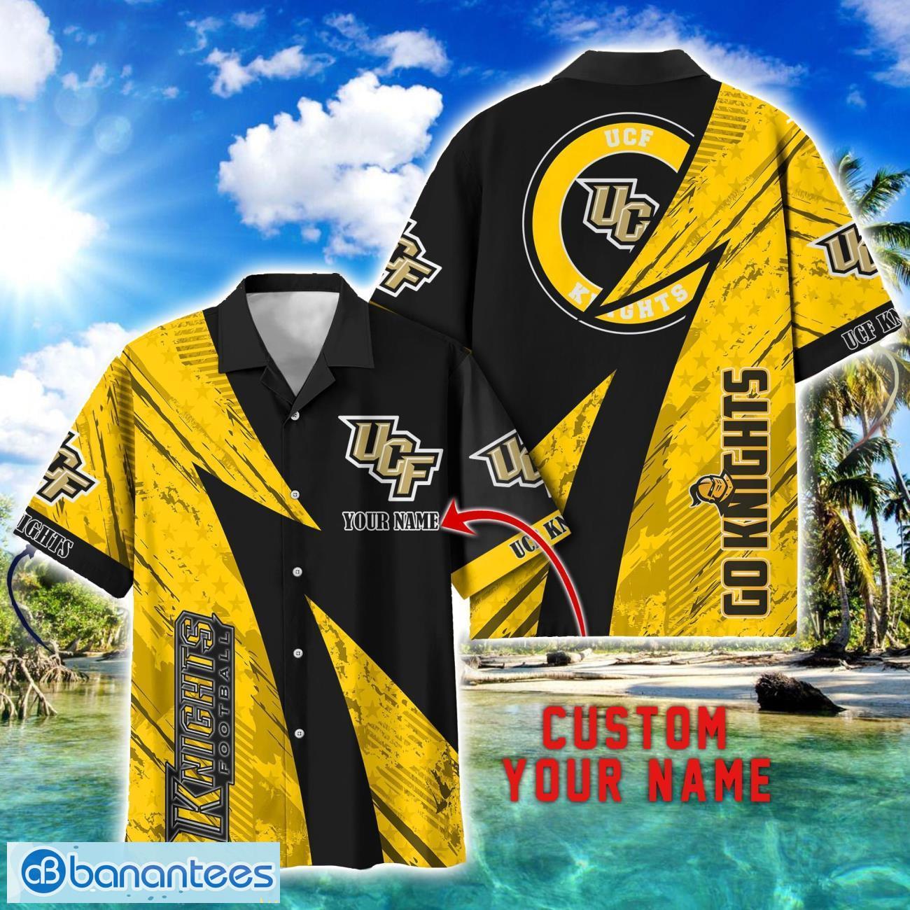 ucf knights aop hawaiian shirt beach summer shirt personalized name for fans image UCF Knights AOP Hawaiian Shirt Beach Summer Shirt Personalized Name For fans Product Photo 1