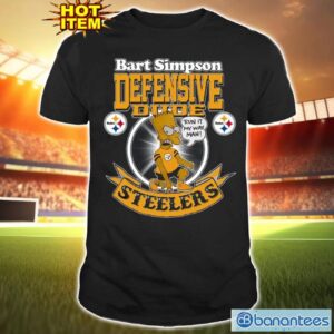 NFL Pittsburgh Steelers Bart Simpson Defensive Dude T Shirt For Fans Product Photo 1