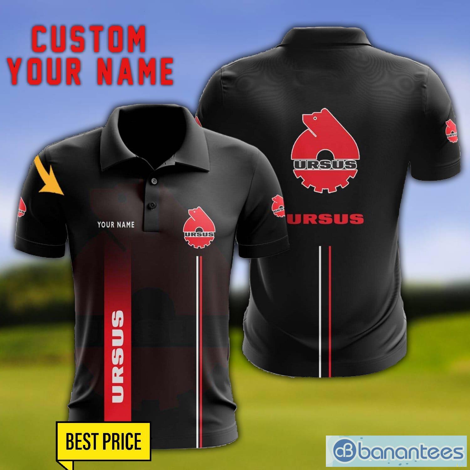 ursus 3d polo shirt personalized name for fans black polo shirt image Ursus 3D Polo Shirt Personalized Name For Fans Black Polo Shirt Product Photo 1