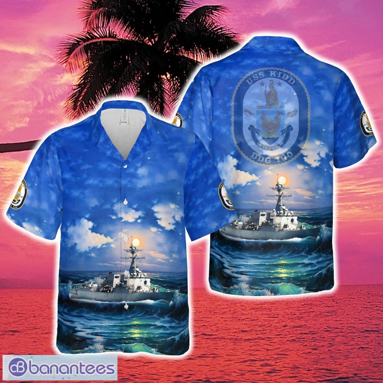 us navy uss kidd ddg00 hawaiian shirt for men women summer image US Navy USS Kidd (DDG00) Hawaiian Shirt For Men Women Summer - US Navy USS Kidd (DDG00) Hawaiian Shirt For Men Women Summer