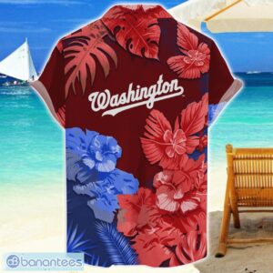 Washington Nationals Skull Flower Hawaiian Shirt MLB Halloween Gift For Sports Fans Product Photo 2