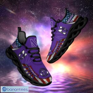 NCAA Northwestern Wildcats Design Logo & America Flag Gift For Fans Max Shoes Product Photo 1