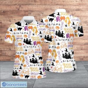 Hocus Pocus Sisters Halloween Light Style For Women Polo Shirt Product Photo 1