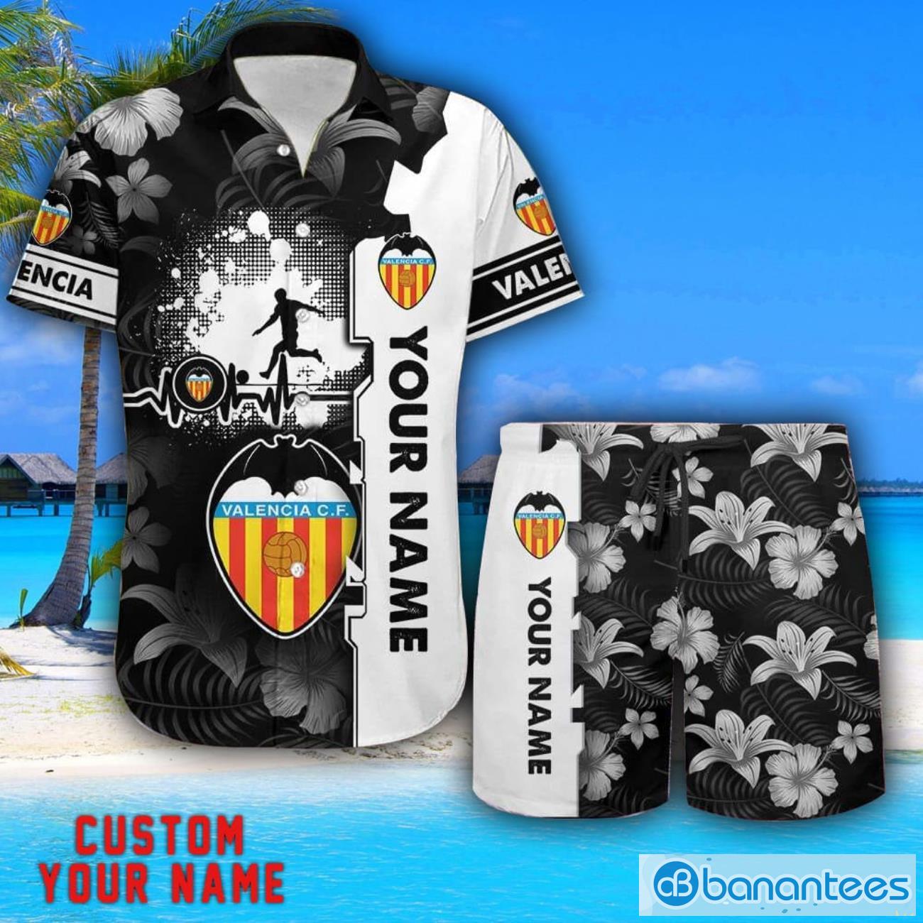 valencia tropical combo hawaiian shirt and shorts personalized name for fans image Valencia Tropical Combo Hawaiian Shirt And Shorts Personalized Name For Fans Product Photo 1