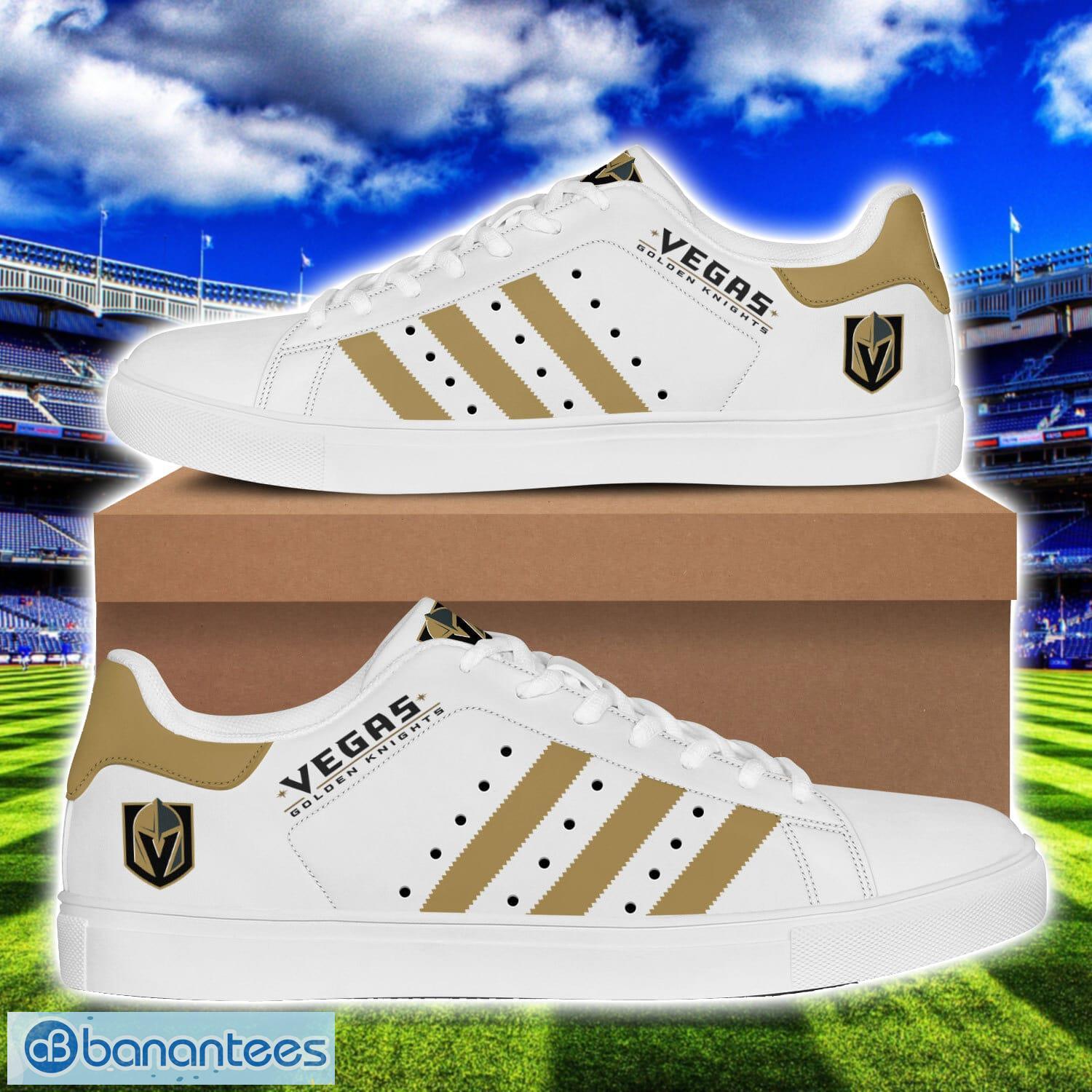 vegas golden knights low top skate shoes stan smith shoes image Vegas Golden Knights Low Top Skate Shoes Stan Smith Shoes Product Photo 1