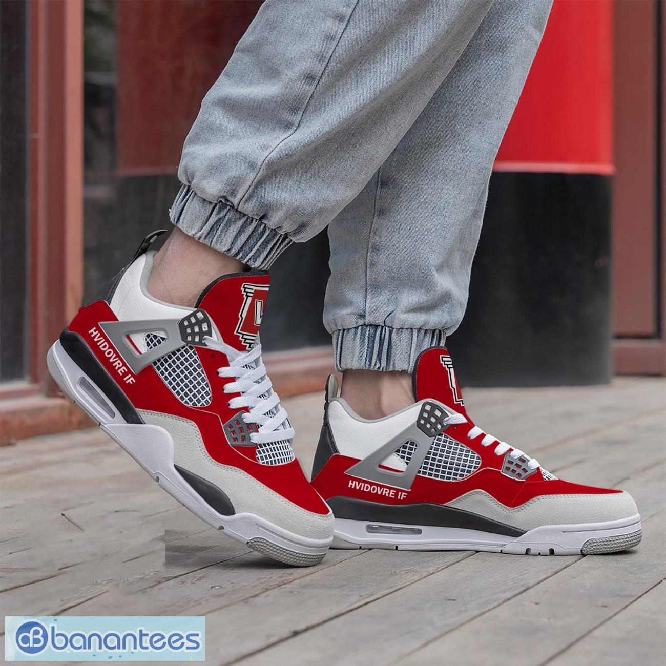vejle boldklub air jordan 4 shoes men and women sneakers gift 1 image Vejle Boldklub Air Jordan 4 Shoes Men And Women Sneakers Gift Product Photo 2