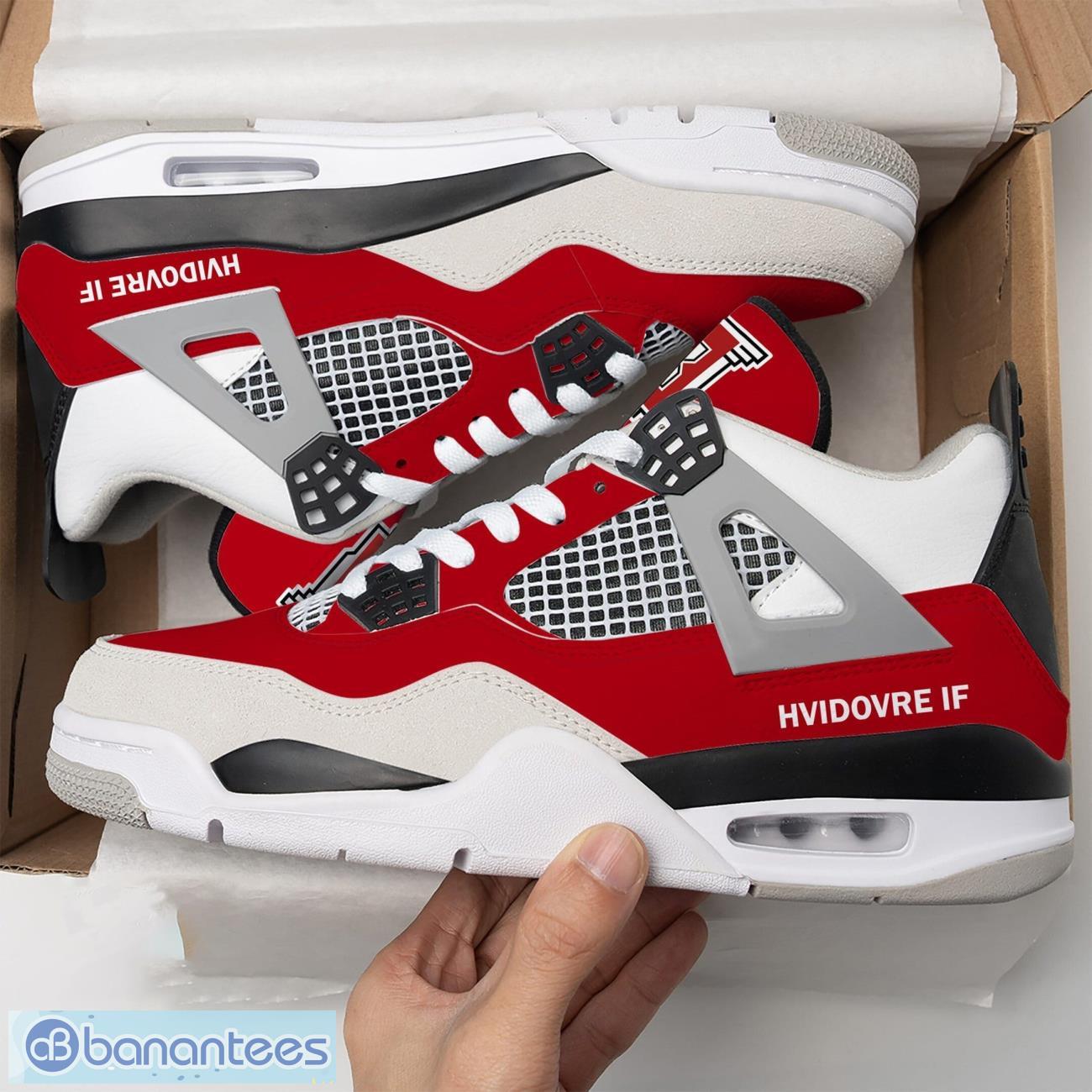 vejle boldklub air jordan 4 shoes men and women sneakers gift image Vejle Boldklub Air Jordan 4 Shoes Men And Women Sneakers Gift Product Photo 1