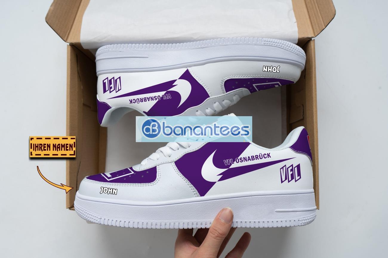 vfl osnabruck air force shoes custom name gift for fans af1 sneakers image VfL Osnabruck Air Force Shoes Custom Name Gift For Fans AF1 Sneakers Product Photo 1