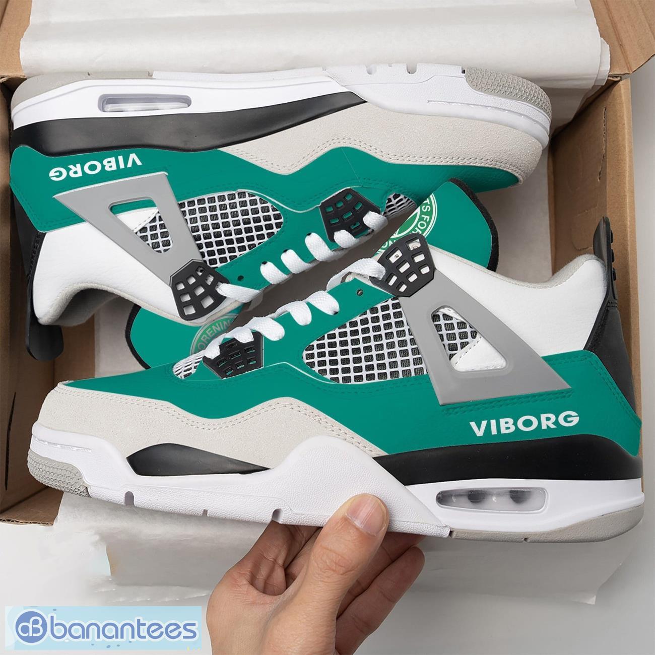 viborg ff air jordan 4 shoes men and women sneakers gift image Viborg FF Air Jordan 4 Shoes Men And Women Sneakers Gift Product Photo 1