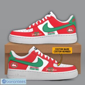 South Sydney Rabbitohs NRL Custom Name And Number Personalized Air Force 1 Sneaker Product Photo 1