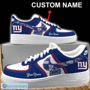 New York Giants NFL Air Force 1 Shoes For Men Women Fans Gift AF1 Sneaker Custom Name - New York Giants Personalized NFL Air Force 1 Shoes_1