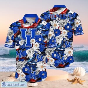 NCAA Kentucky Wildcats Design Logo Gift For Fan Independence Day Hawaii Shirt Full Over Print Product Photo 1