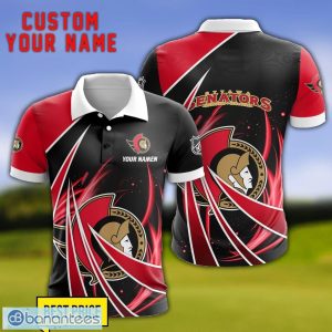 Ottawa Senators Personalized Name 3D Polo Shirt Gift For Sport Golf Lover Product Photo 1