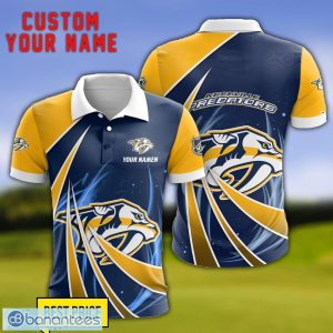 Nashville Predators Personalized Name 3D Polo Shirt Gift For Sport Golf Lover Product Photo 1