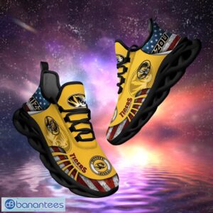 NCAA Missouri Tigers Design Logo & America Flag Gift For Fans Max Shoes Product Photo 1